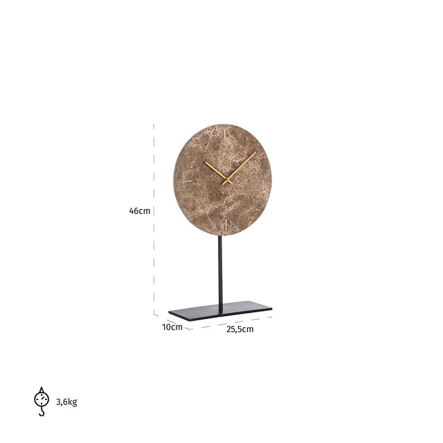 Klok Brett op standaard bruin (Brown) van Richmond Interiors – Luxe comfort op maat van PureWonen. Vraag naar de beste prijs.