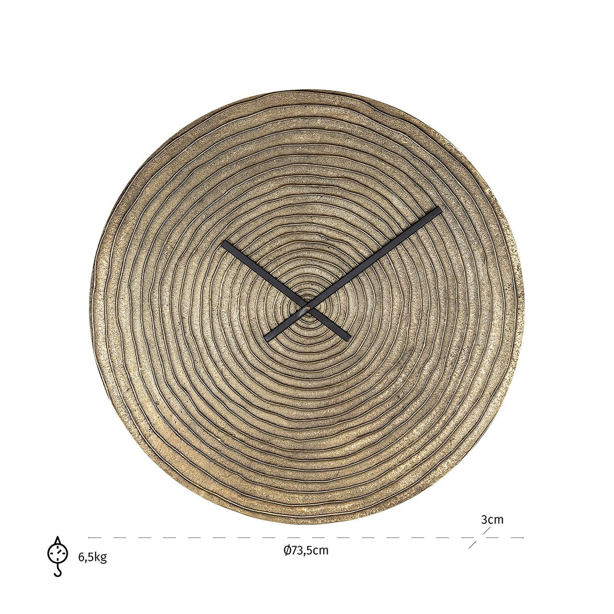 Klok Roan (Gold) van Richmond Interiors – Luxe comfort op maat van PureWonen. Vraag naar de beste prijs.