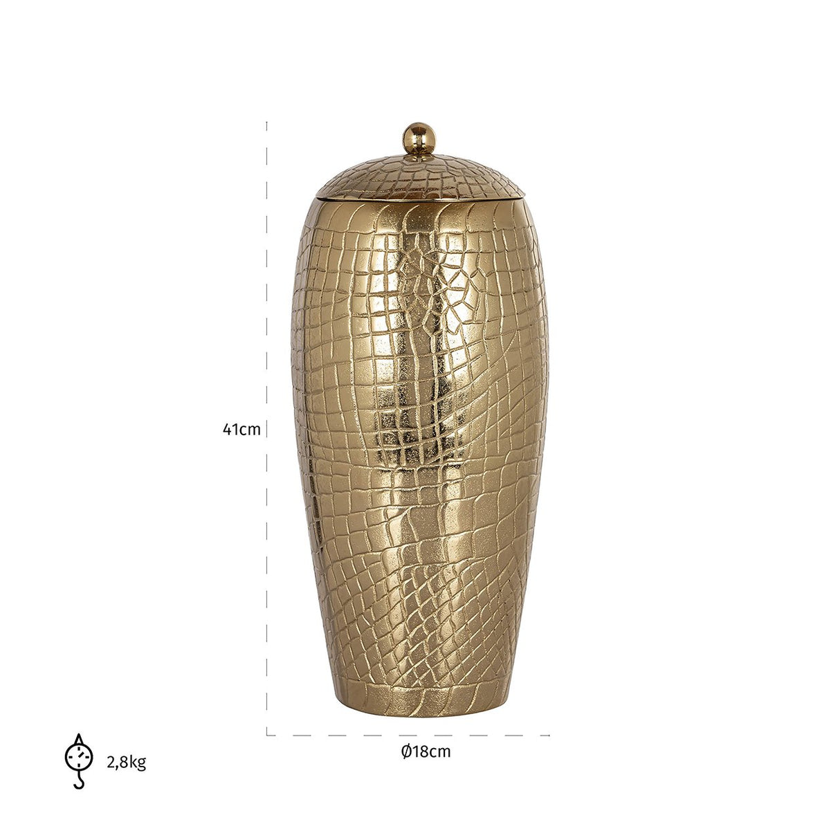 Jar Marieke big (Gold) van Richmond Interiors – Luxe comfort op maat van PureWonen. Vraag naar de beste prijs.