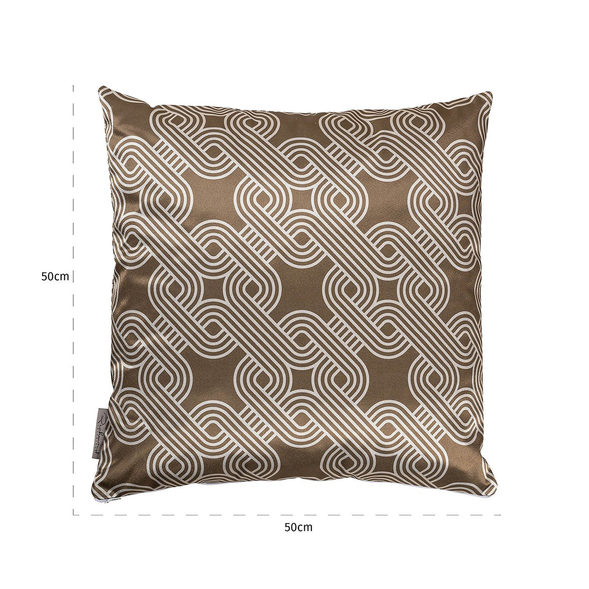 Kussen Marsha 50x50 (Monaco 23050 Chained Quadrant 75 - 8006 Sand) van Richmond Interiors – Luxe comfort op maat van PureWonen. Vraag naar de beste prijs.