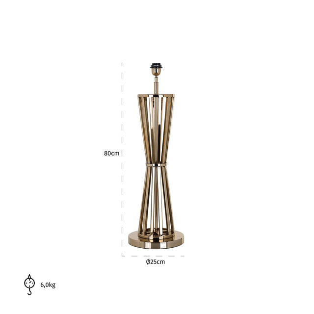 Tafellamp Jaina goud (Gold) van Richmond Interiors - laagste prijs offerte van PureWonen