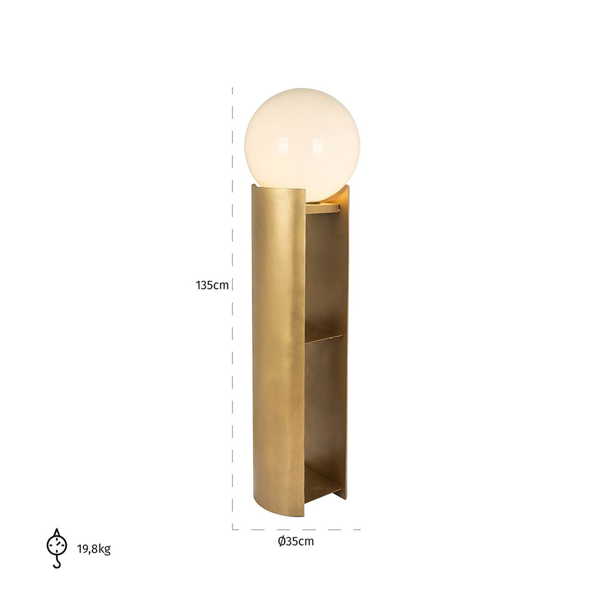 Vloerlamp Verdon () van Richmond Interiors – Luxe comfort op maat van PureWonen. Vraag naar de beste prijs.