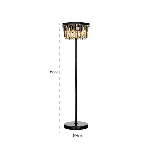 Vloerlamp Dagmar (Black) van Richmond Interiors – Luxe comfort op maat van PureWonen. Vraag naar de beste prijs.