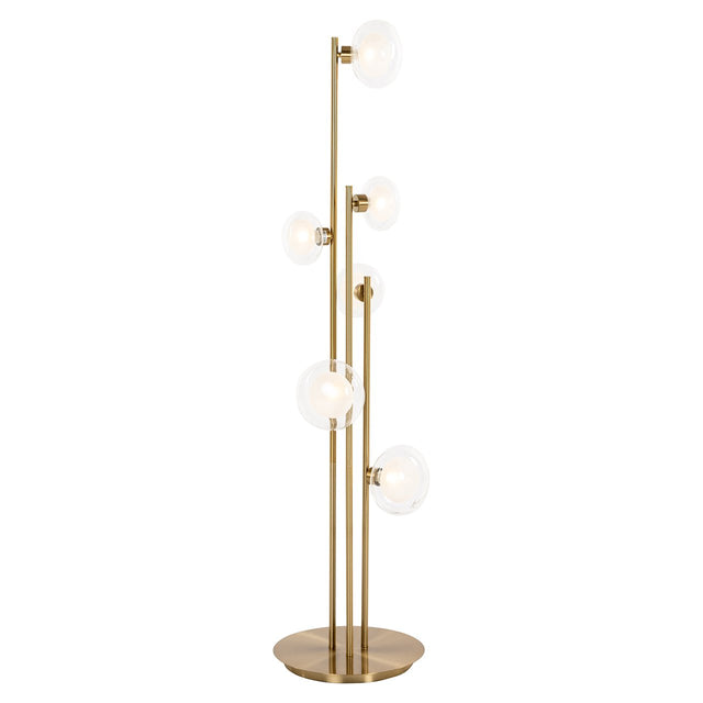 Vloerlamp Luva brass (Brushed Gold) van Richmond Interiors – Luxe comfort op maat van PureWonen. Vraag naar de beste prijs.