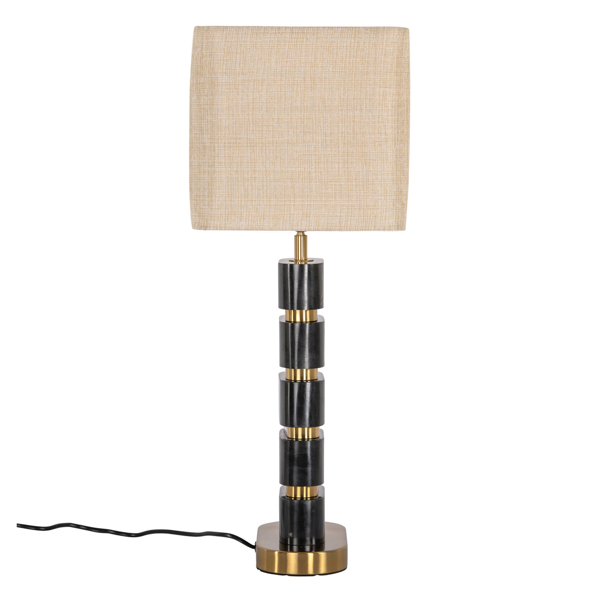 Tafellamp Levina incl. lampenkap (Black/gold) – Richmond Interiors (afbeelding 4)
