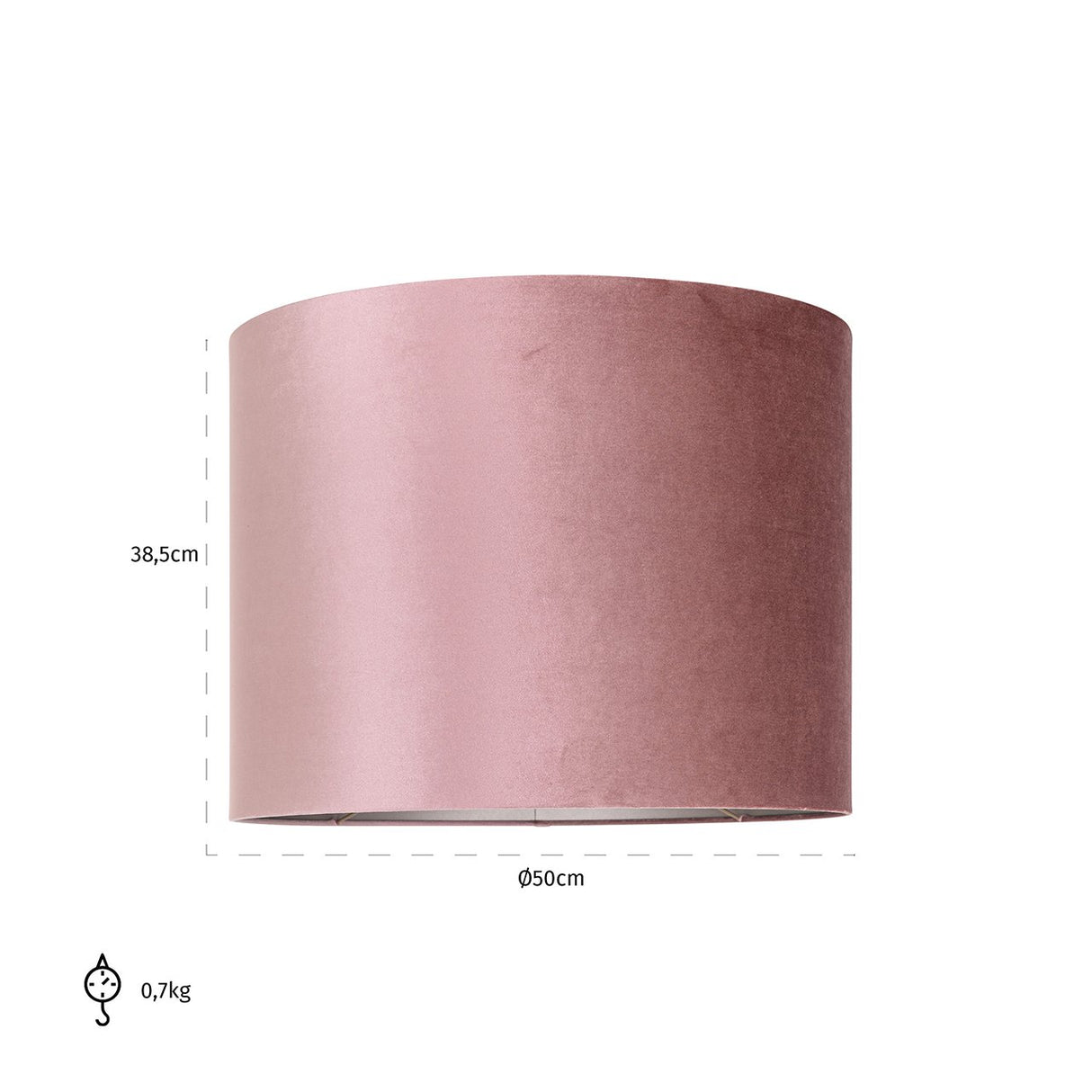 Lampenkap Old rose cilinder 50Ø (Italian-4008 Old Rose) van Richmond Interiors – Luxe comfort op maat van PureWonen. Vraag naar de beste prijs.