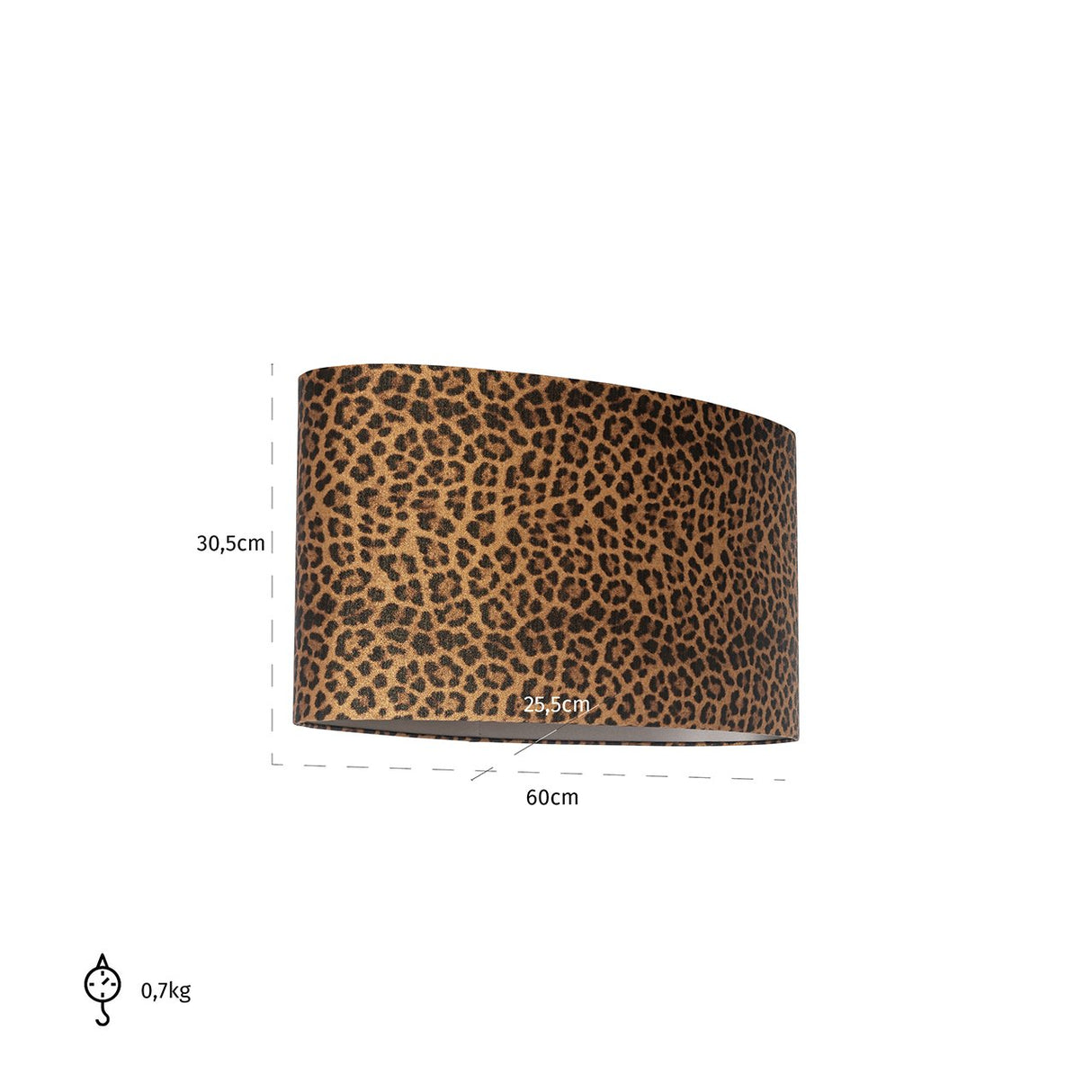 Lampenkap Ollie ovaal (Donna-21056-Ollie 8014 Brown) van Richmond Interiors – Luxe comfort op maat van PureWonen. Vraag naar de beste prijs.