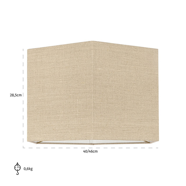 Lampenkap Sally sand linnen, medium zeshoekig van Richmond Interiors – Luxe comfort op maat van PureWonen. Vraag naar de beste prijs.