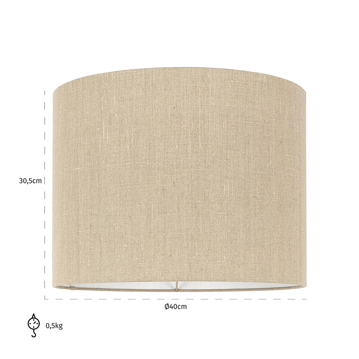 Lampenkap Sally sand linnen, medium (Sand) van Richmond Interiors – Luxe comfort op maat van PureWonen. Vraag naar de beste prijs.