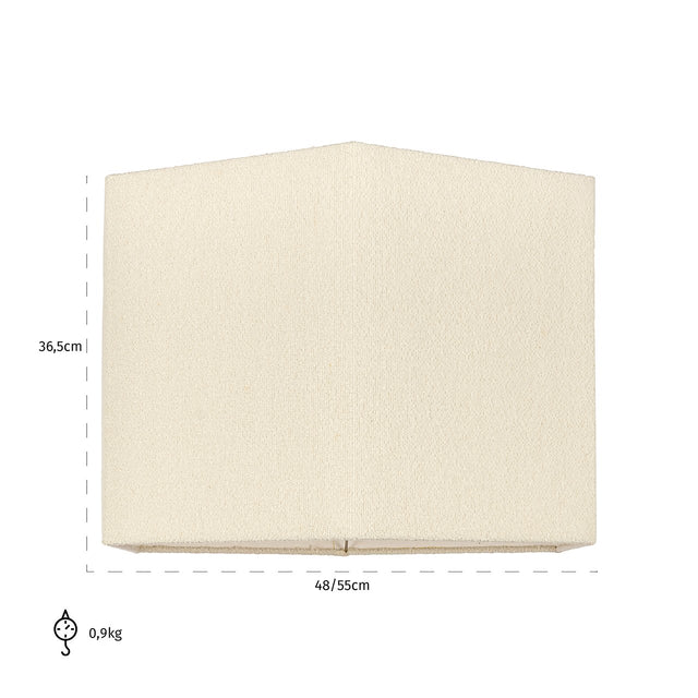 Lampenkap Soho white bouclé, extra groot zeshoekig (White) van Richmond Interiors – Luxe comfort op maat van PureWonen. Vraag naar de beste prijs.