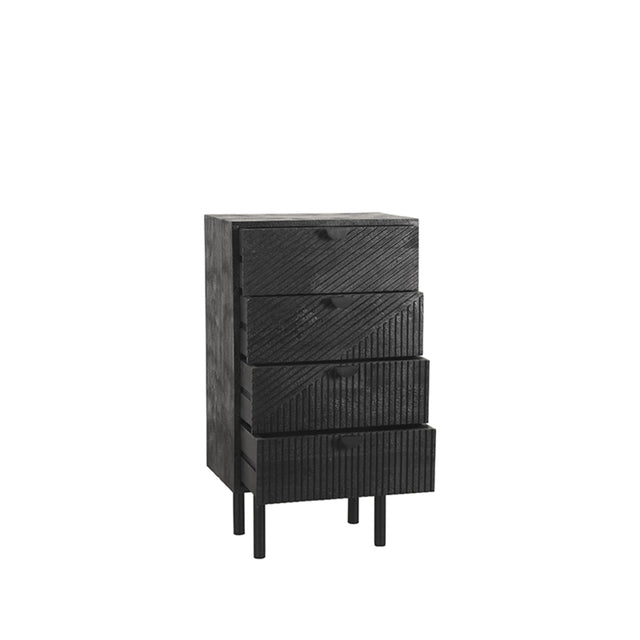 LABEL51 Ladekast Cotia - Zwart - Mangohout - Ladekast van LABEL51 – Luxe comfort op maat van PureWonen. Vraag naar de beste prijs.