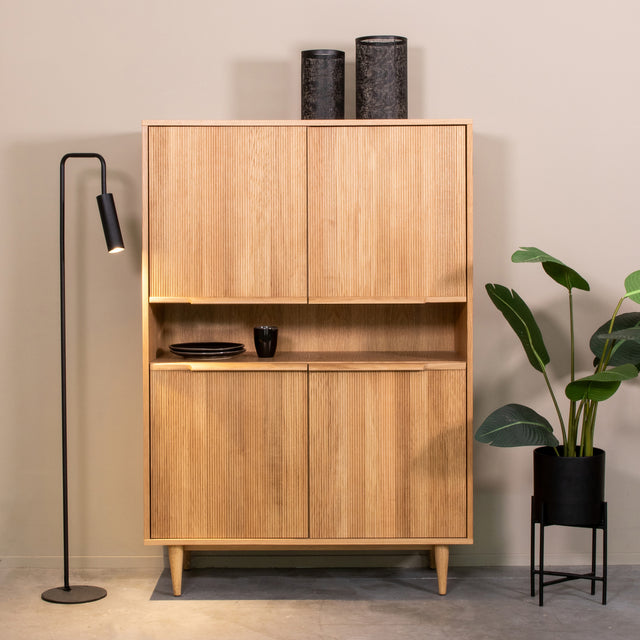 LABEL51 Bergkast Jule - Naturel - Eiken - Hoge Kast van LABEL51 – Luxe comfort op maat van PureWonen. Vraag naar de beste prijs.