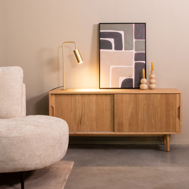 LABEL51 Tv-meubel Jule - Naturel - Eiken - Tv-Meubel 130 cm van LABEL51 – Luxe comfort op maat van PureWonen. Vraag naar de beste prijs.