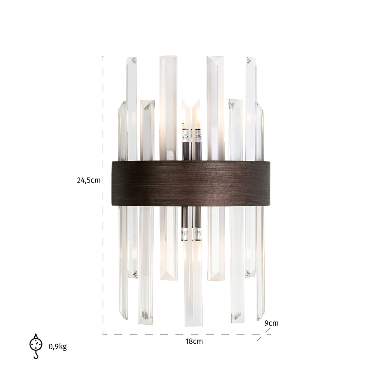 Wandlamp Avan (Bronze) van Richmond Interiors – Luxe comfort op maat van PureWonen. Vraag naar de beste prijs.