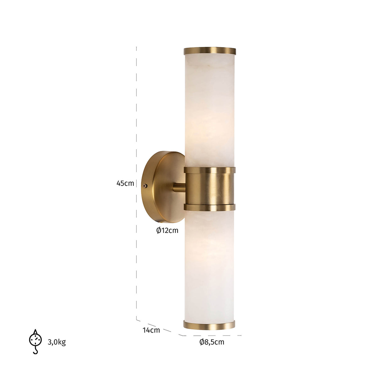 Wandlamp Charlize (Gold) van Richmond Interiors – Luxe comfort op maat van PureWonen. Vraag naar de beste prijs.