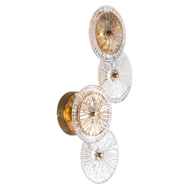 Wandlamp Linzi (Brushed Gold) van Richmond Interiors – Luxe comfort op maat van PureWonen. Vraag naar de beste prijs.