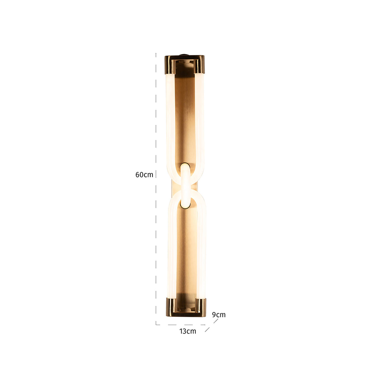 Wandlamp Lysa (Brushed Gold) van Richmond Interiors – Luxe comfort op maat van PureWonen. Vraag naar de beste prijs.