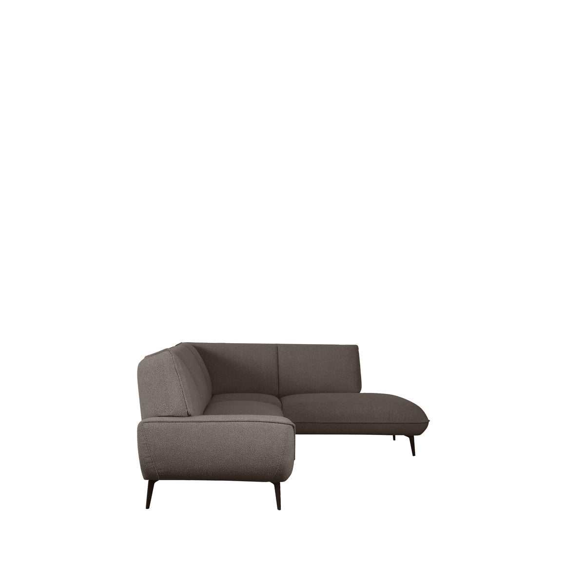 LABEL51 Hoekbank Pesaro - Bruin - Boucle - Rechts van LABEL51 – Luxe comfort op maat van PureWonen. Vraag naar de beste prijs.