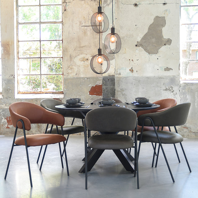 LABEL51 Hanglamp Ronda - Zwart - Metaal - 3-Lichts van LABEL51 – Luxe comfort op maat van PureWonen. Vraag naar de beste prijs.