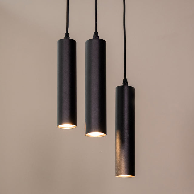 LABEL51 Hanglamp Ferroli - Zwart - Metaal - 3-lichts van LABEL51 - laagste prijs offerte van PureWonen