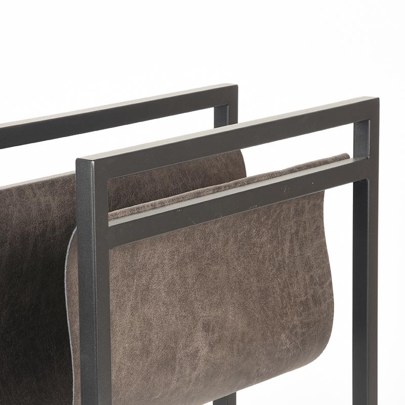 LABEL51 Magazinehouder - Antraciet - Leder van LABEL51 – Luxe comfort op maat van PureWonen. Vraag naar de beste prijs.