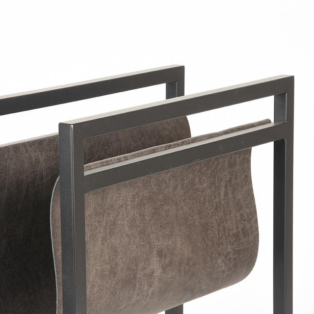 LABEL51 Magazinehouder - Antraciet - Leder van LABEL51 - laagste prijs offerte van PureWonen