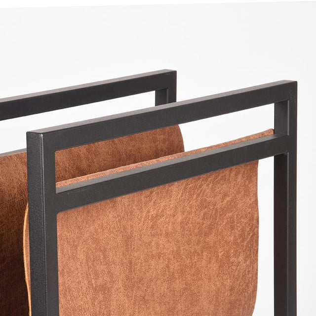 LABEL51 Magazinehouder - Cognac - Leder van LABEL51 – Luxe comfort op maat van PureWonen. Vraag naar de beste prijs.