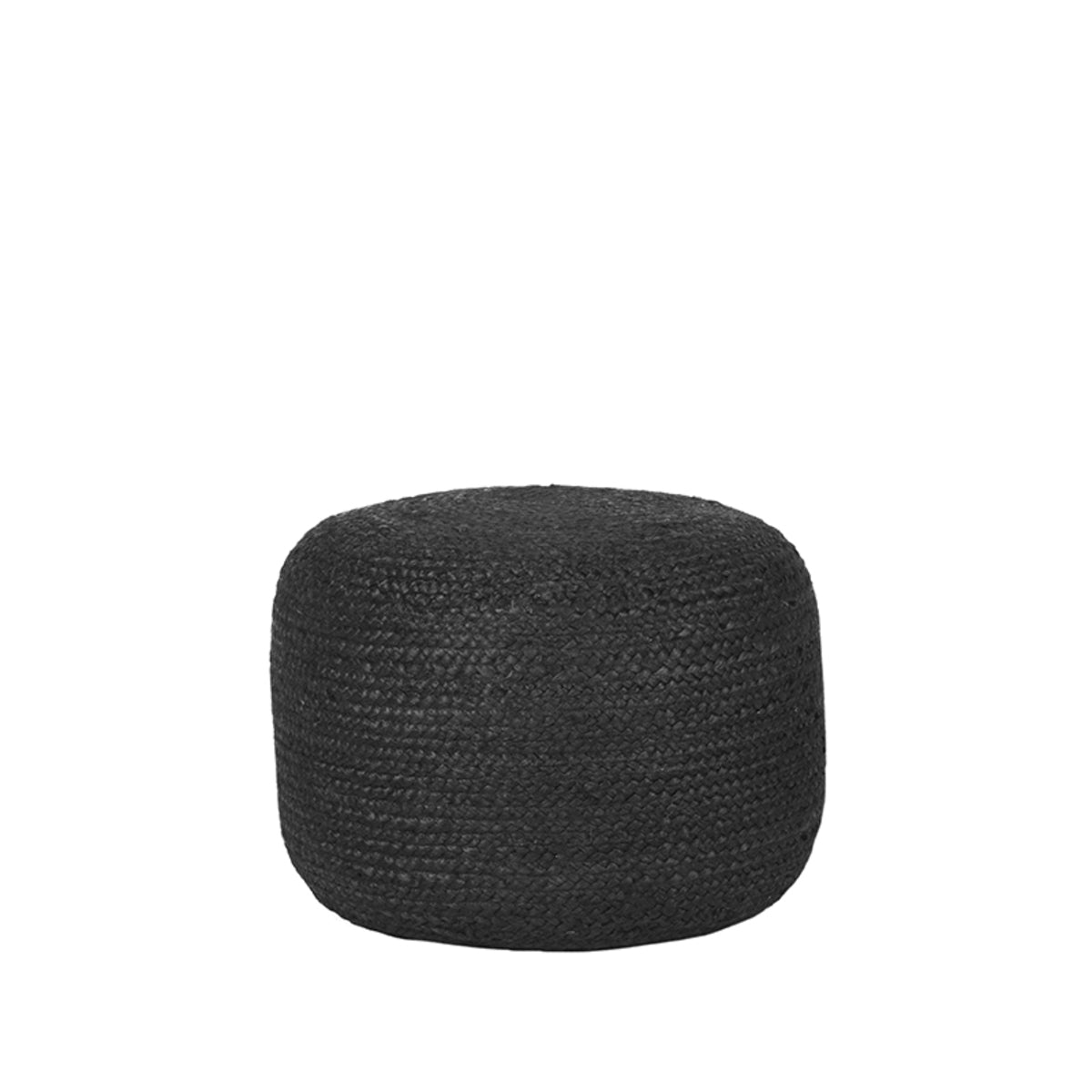 LABEL51 Poef Jute - Zwart - Jute - 50 cm van LABEL51 – Luxe comfort op maat van PureWonen. Vraag naar de beste prijs.