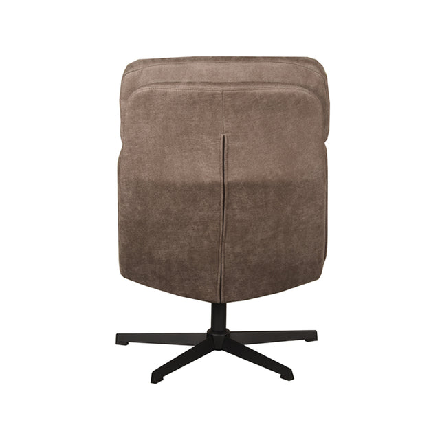 LABEL51 Fauteuil Alvar - Taupe - Micro Suede - Excl. Hocker van LABEL51 - laagste prijs offerte van PureWonen
