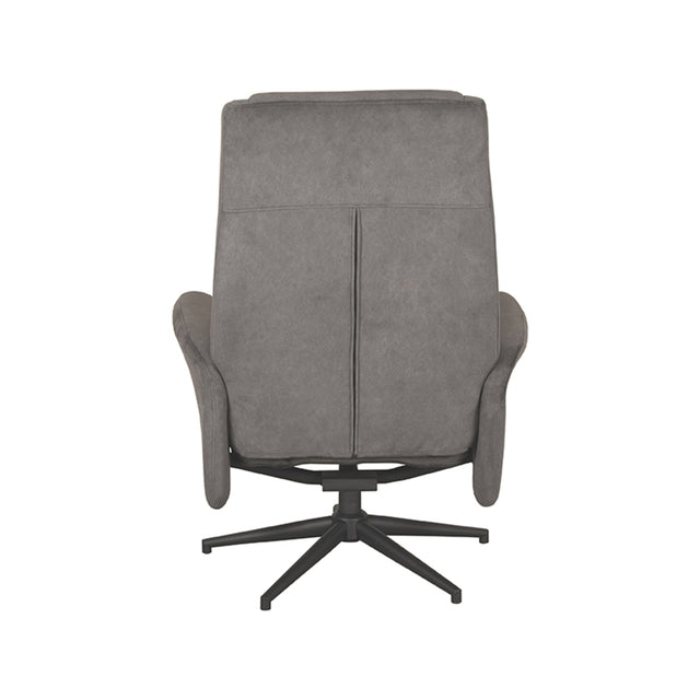 LABEL51 Fauteuil Bergen - Antraciet - Cosmo - Excl. Hocker van LABEL51 – Luxe comfort op maat van PureWonen. Vraag naar de beste prijs.