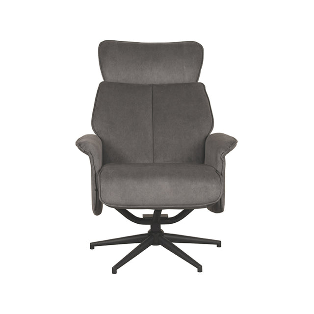 LABEL51 Fauteuil Verdal - Antraciet - Cosmo - Excl. Hocker van LABEL51 – Luxe comfort op maat van PureWonen. Vraag naar de beste prijs.