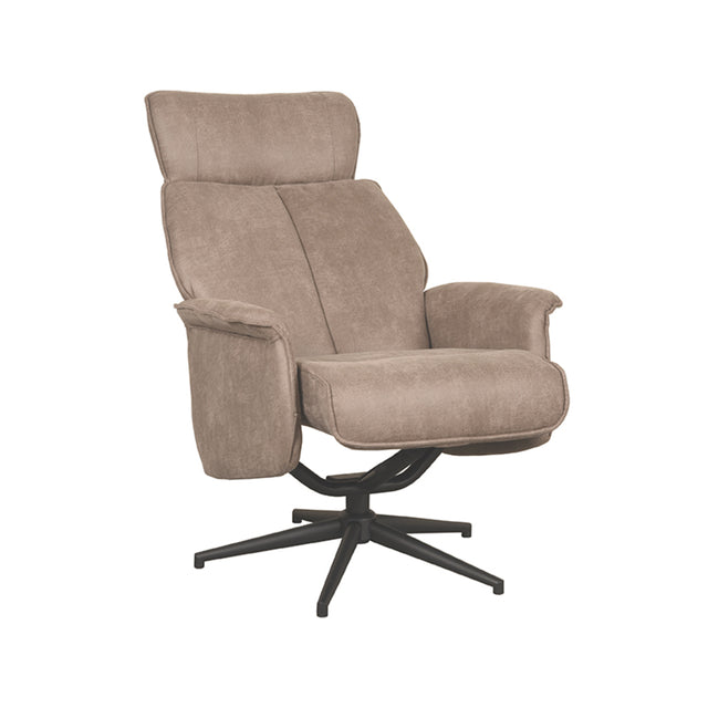 LABEL51 Fauteuil Verdal - Taupe - Micro Suede - Excl. Hocker van LABEL51 – Luxe comfort op maat van PureWonen. Vraag naar de beste prijs.