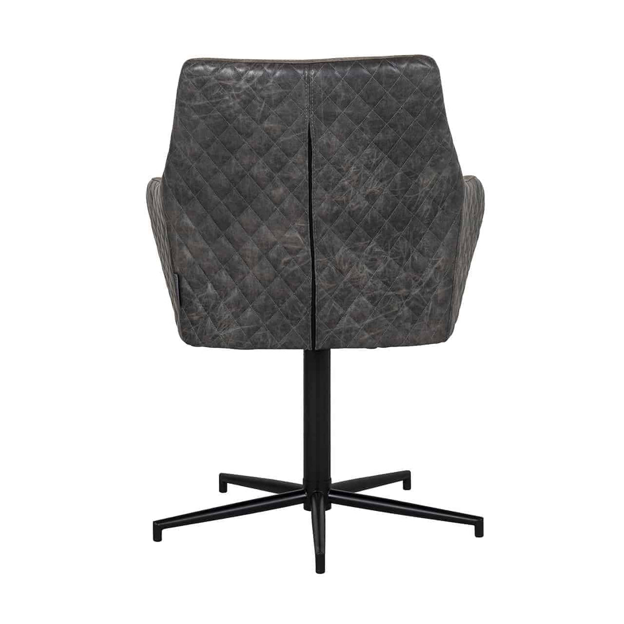 Stoel Lucy met zwarte poot draaibaar van Richmond Interiors – Luxe comfort op maat van PureWonen. Vraag naar de beste prijs.
