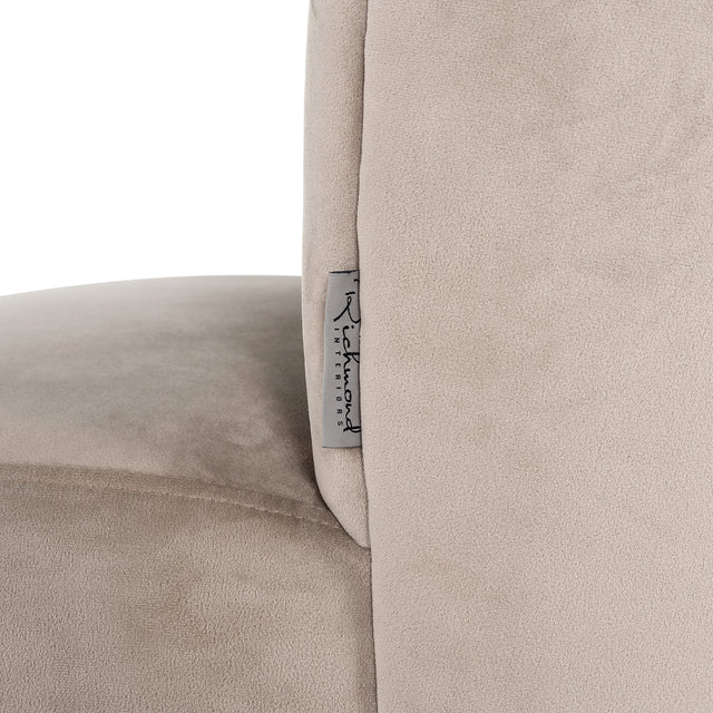 Stoel Pippa khaki velvet / black (Quartz Khaki 903) van Richmond Interiors – Luxe comfort op maat van PureWonen. Vraag naar de beste prijs.