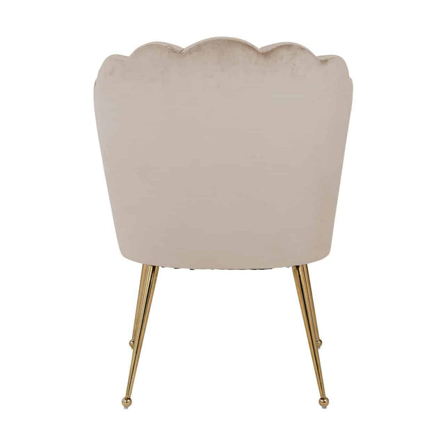 Stoel Pippa khaki velvet / gold (Quartz Khaki 903) van Richmond Interiors – Luxe comfort op maat van PureWonen. Vraag naar de beste prijs.
