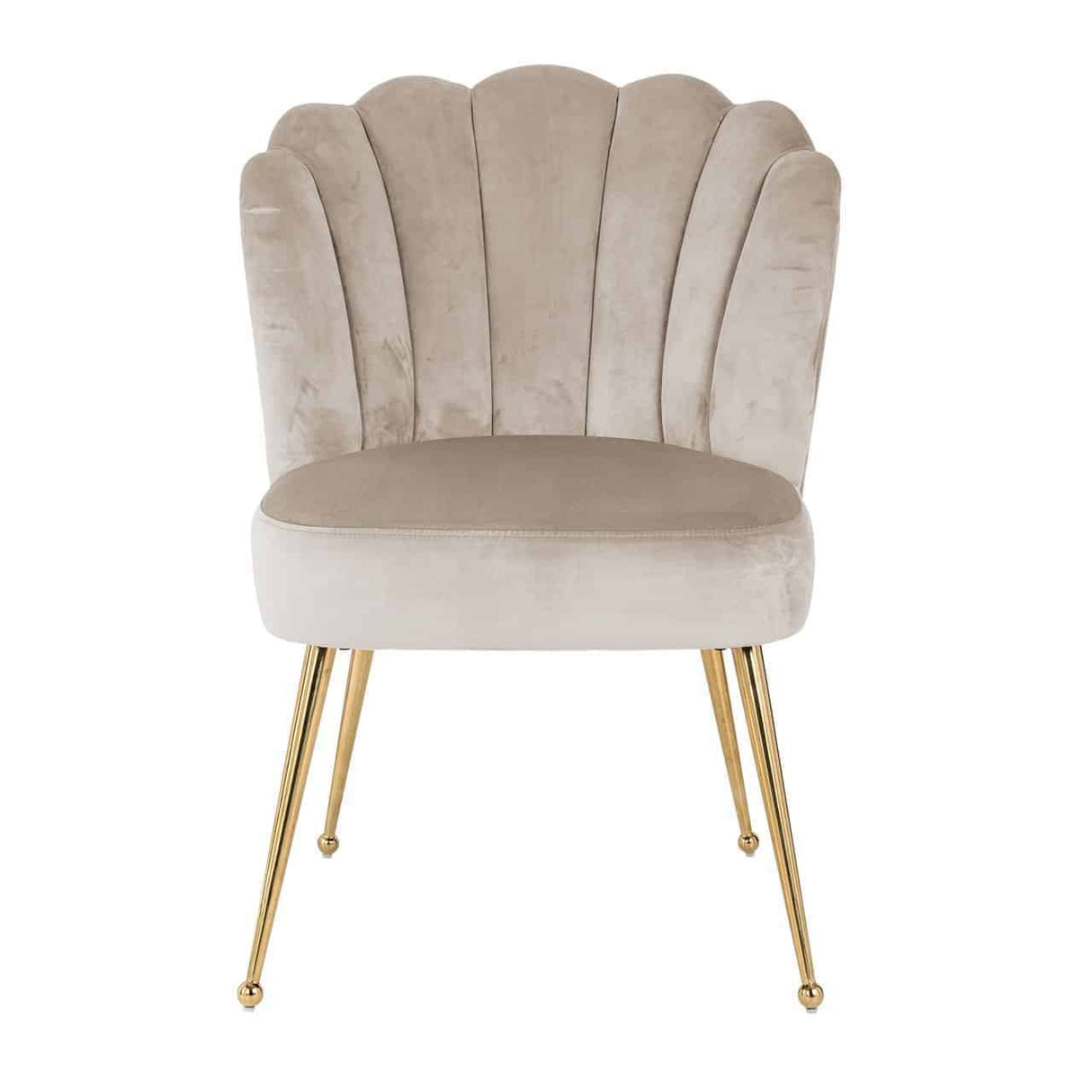 Stoel Pippa khaki velvet / gold (Quartz Khaki 903) van Richmond Interiors – Luxe comfort op maat van PureWonen. Vraag naar de beste prijs.