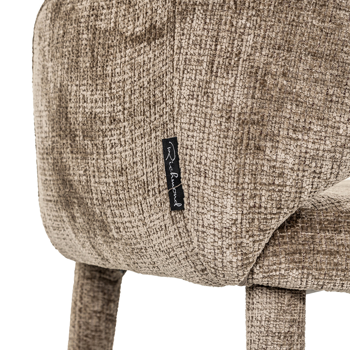 Eetkamerstoel Donnatella stone chenille fire retardant (Niagara 104 Stone Chenille) van Richmond Interiors – Luxe comfort op maat van PureWonen. Vraag naar de beste prijs.