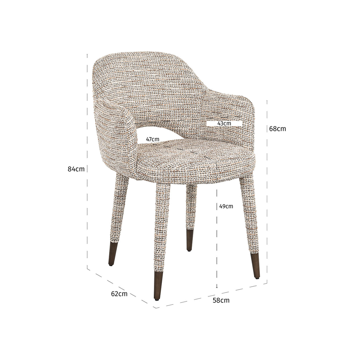 Eetkamerstoel Donnatella trendy nature (Be Trendy 01 Nature) van Richmond Interiors – Luxe comfort op maat van PureWonen. Vraag naar de beste prijs.