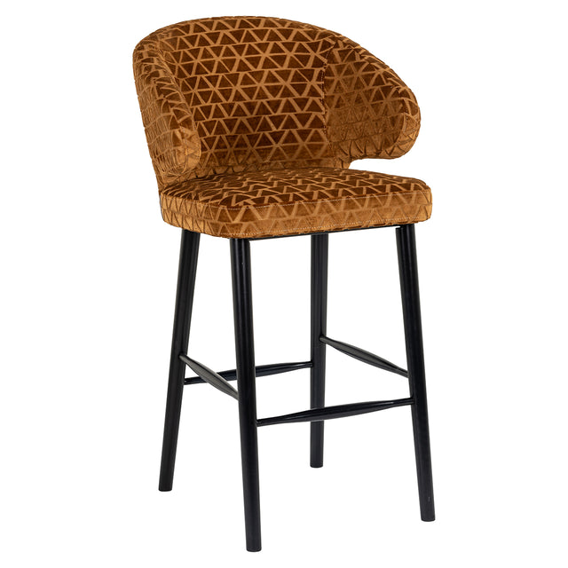 Barstoel Indigo gold triangle (Triangle 2013 old gold) van Richmond Interiors – Luxe comfort op maat van PureWonen. Vraag naar de beste prijs.