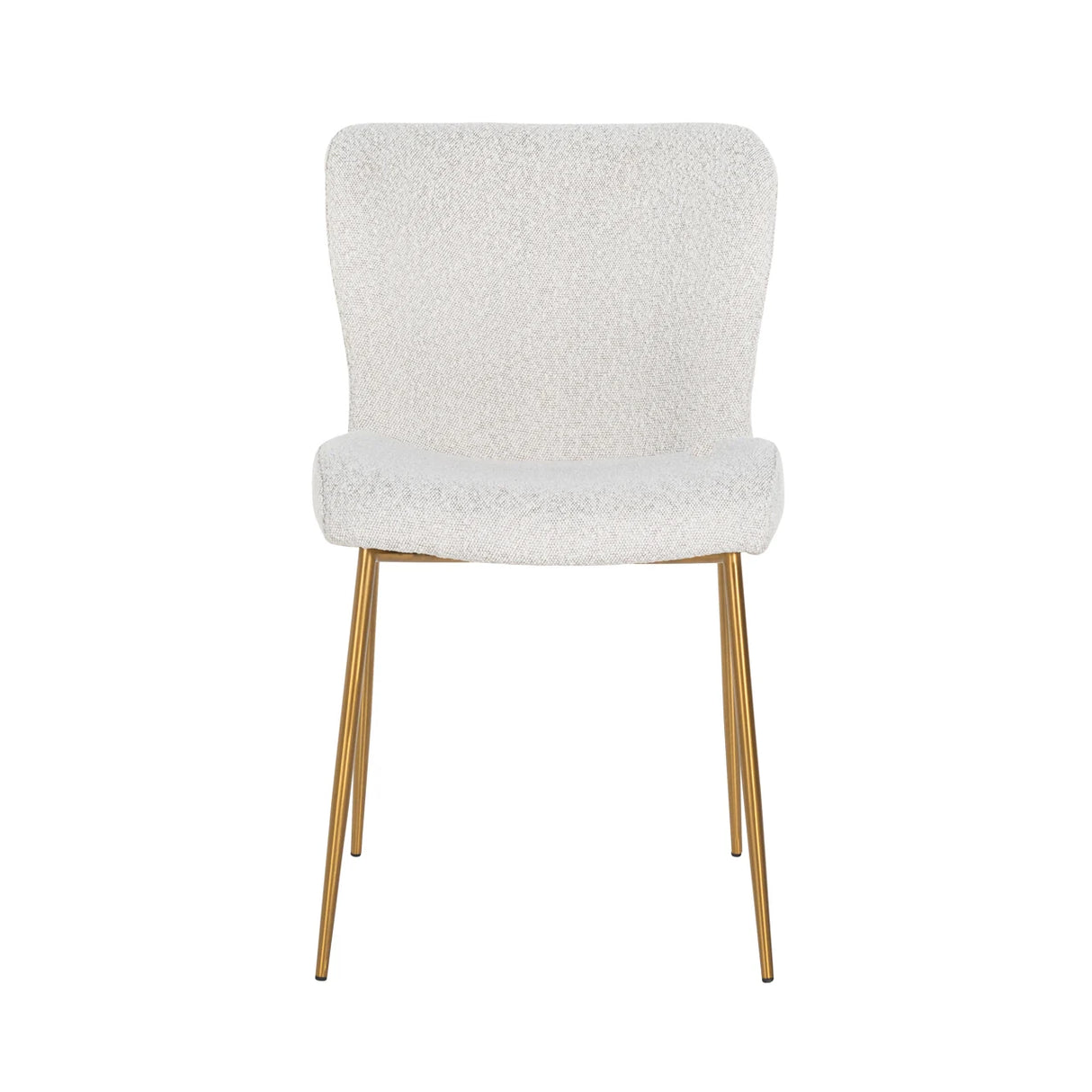 Eetkamerstoel Odessa white bouclé (Set of 2)