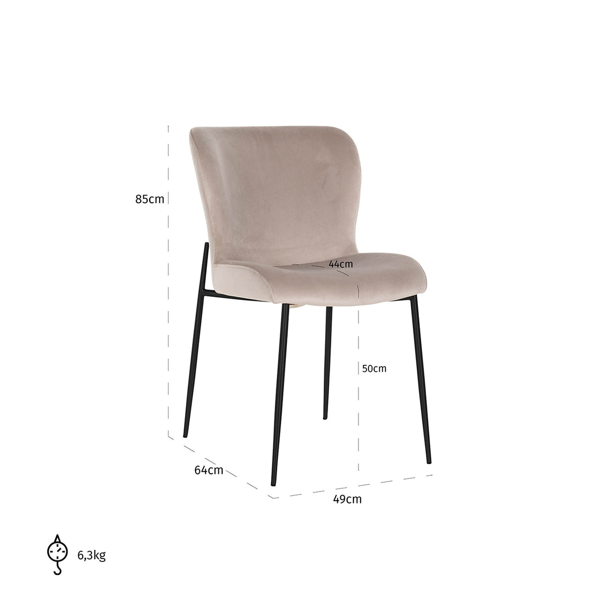 Stoel Darby khaki / black fire retardant (FR-Quartz 903 Khaki) van Richmond Interiors – Luxe comfort op maat van PureWonen. Vraag naar de beste prijs.