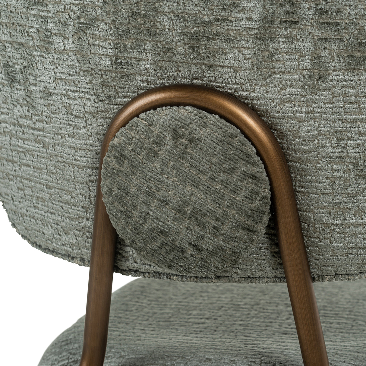 Counterstoel Xenia thyme fusion / brushed gold legs (Fusion thyme 206) van Richmond Interiors – Luxe comfort op maat van PureWonen. Vraag naar de beste prijs.