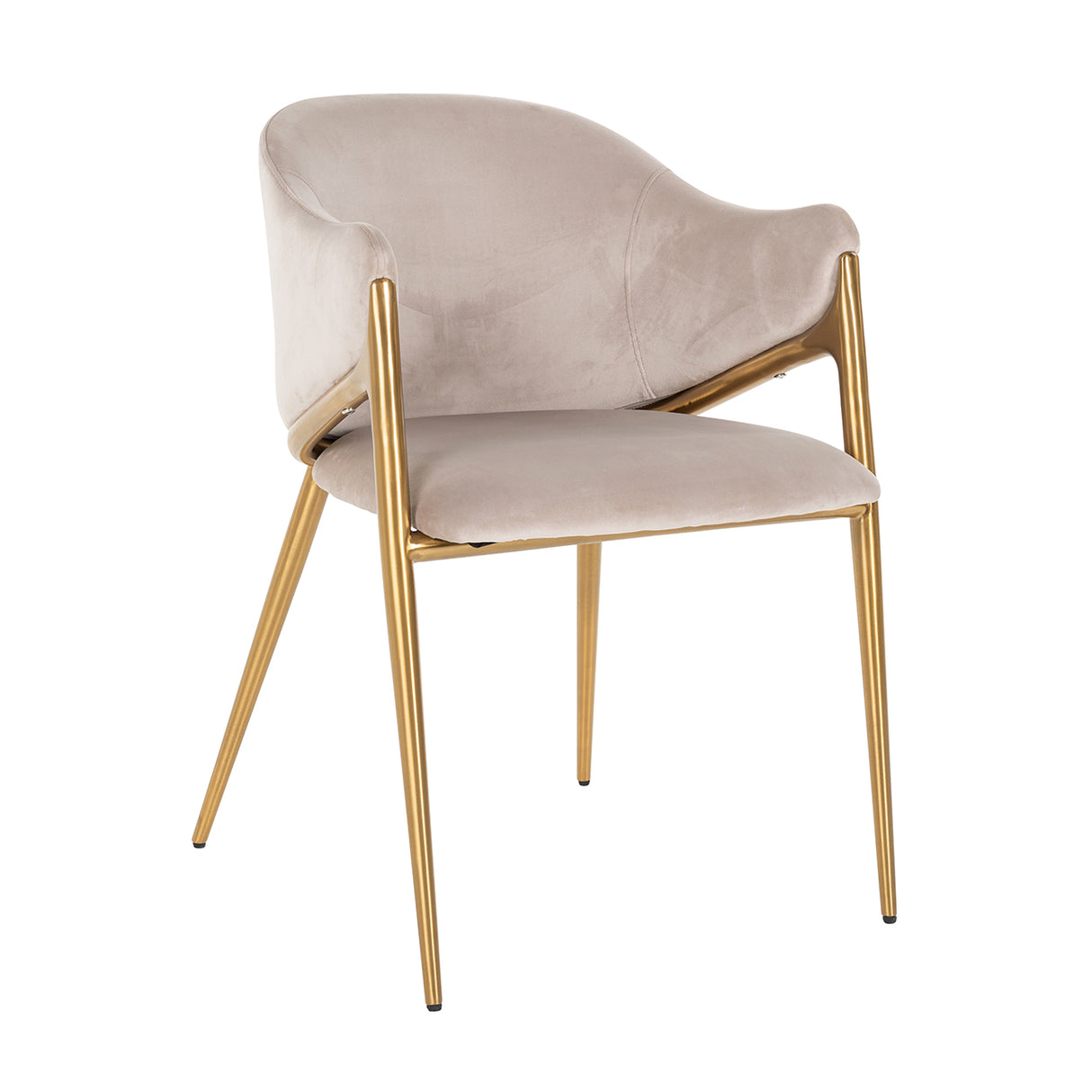 Stoel Gwen khaki velvet fire retardant (FR-Quartz 903 Khaki) van Richmond Interiors – Luxe comfort op maat van PureWonen. Vraag naar de beste prijs.