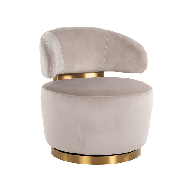 Draaifauteuil Maxime khaki velvet (Quartz Khaki 903) van Richmond Interiors – Luxe comfort op maat van PureWonen. Vraag naar de beste prijs.