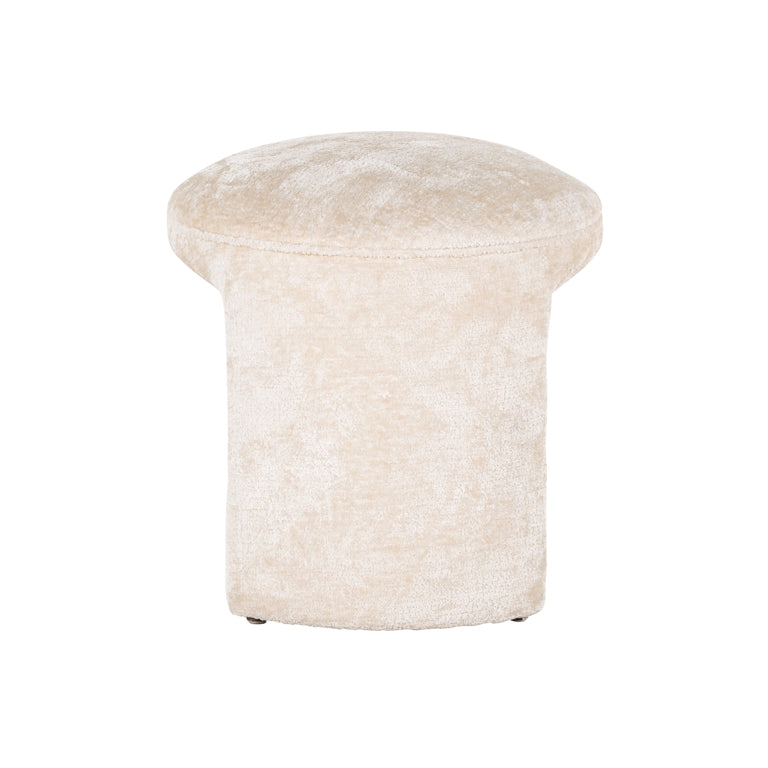 Poef Fargo white chenille (Bergen 900 white chenille) van Richmond Interiors – Luxe comfort op maat van PureWonen. Vraag naar de beste prijs.