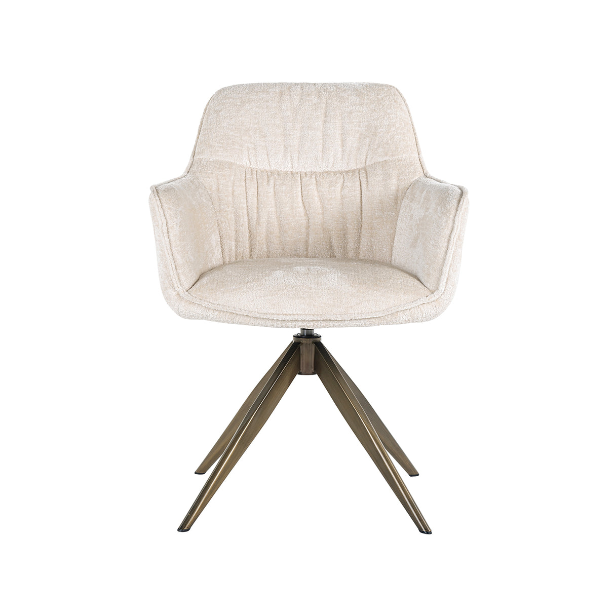 Draaistoel Aline white chenille fire retardant (FR-Bergen 900 white chenille) van Richmond Interiors – Luxe comfort op maat van PureWonen. Vraag naar de beste prijs.