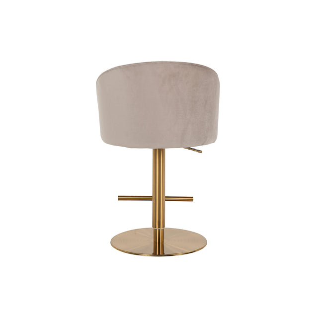 Bar/counter stoel Zabi draaibaar khaki velvet (Quartz Khaki 903) van Richmond Interiors – Luxe comfort op maat van PureWonen. Vraag naar de beste prijs.