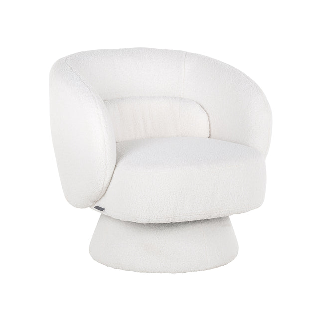 Draaifauteuil Senna white furry (Himalaya 900 white furry) van Richmond Interiors – Luxe comfort op maat van PureWonen. Vraag naar de beste prijs.
