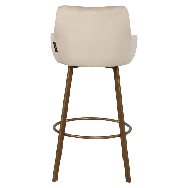 Barstoel Cressida high back khaki velvet (set of 2) (Quartz Khaki 903) van Richmond Interiors – Luxe comfort op maat van PureWonen. Vraag naar de beste prijs.