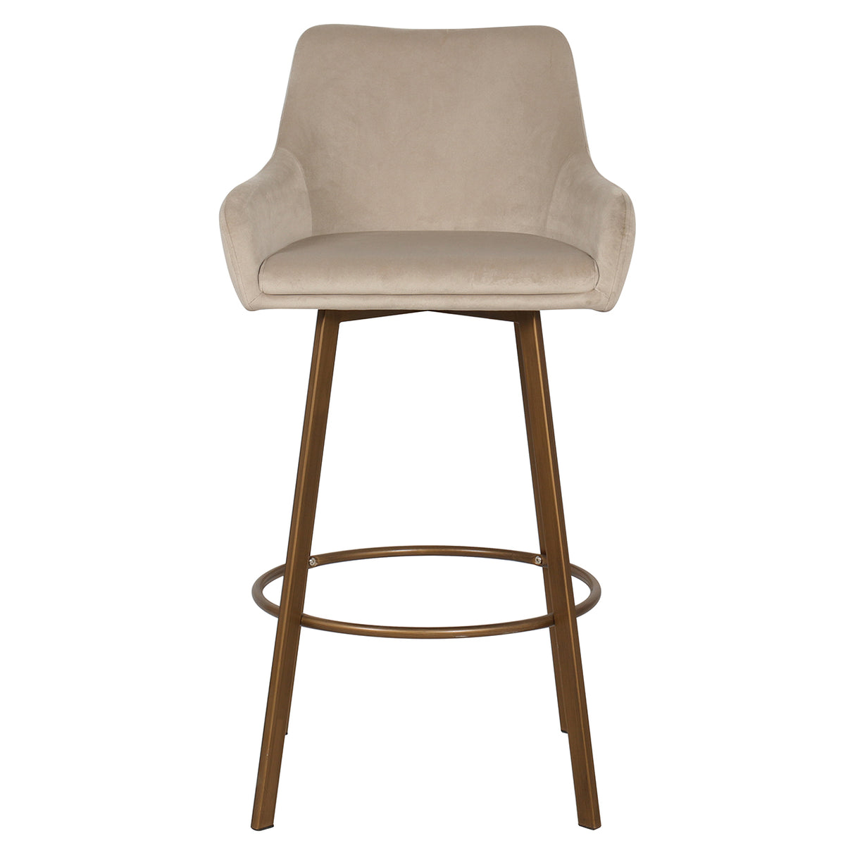 Barstoel Cressida high back khaki velvet (set of 2) (Quartz Khaki 903) van Richmond Interiors – Luxe comfort op maat van PureWonen. Vraag naar de beste prijs.
